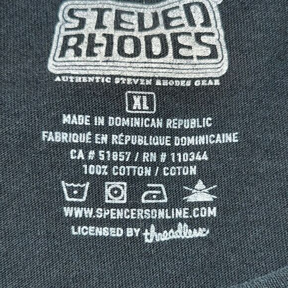 Steven Rhodes Caring For Your Demon Cat Black Graphic T-shirt Adult XL #119 - Picture 4 of 5